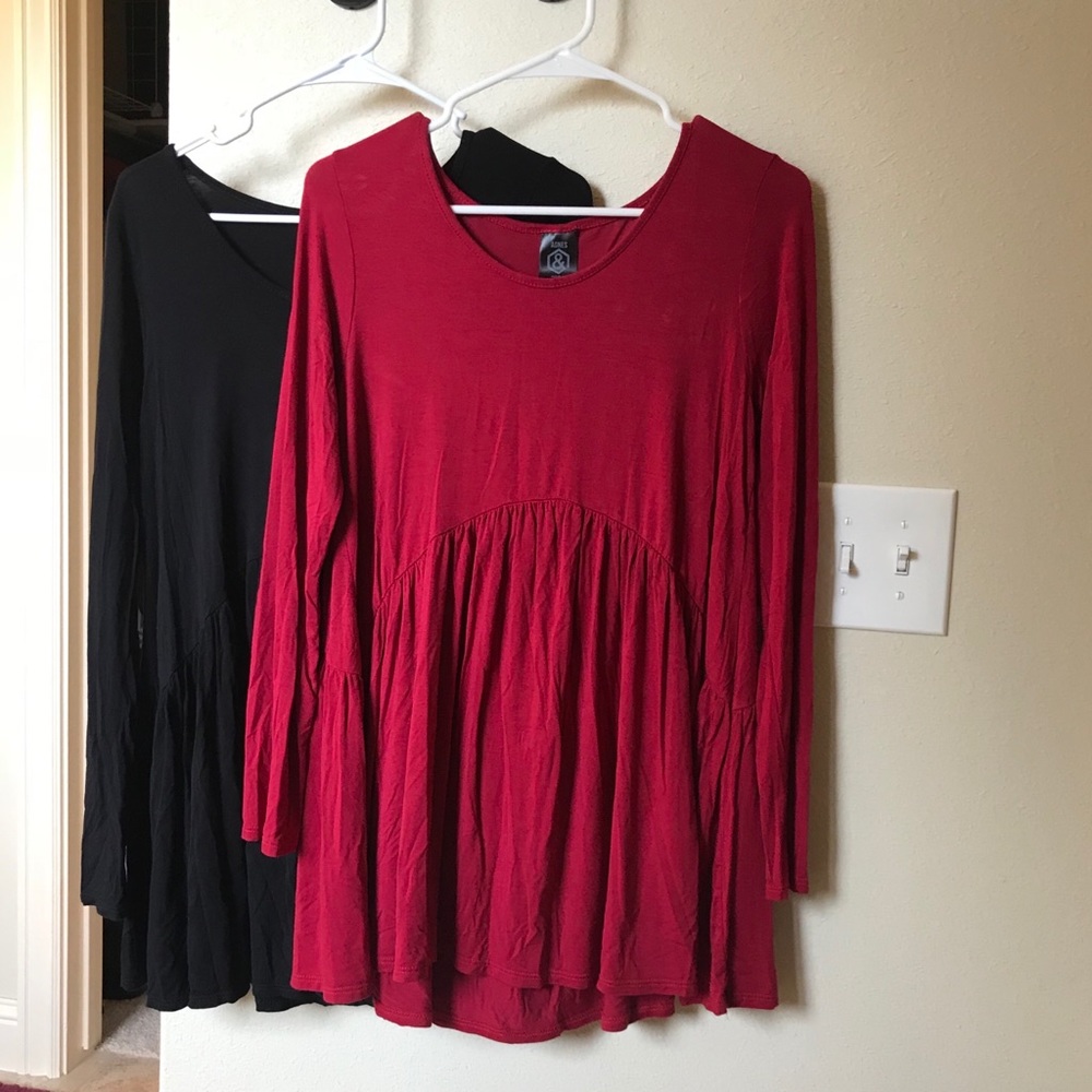 Long sleeve ruffle top